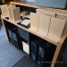 Maple Rolling Mobile Portable Banquet Bar